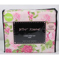 Betsey Johnson 4 Piece Twin Sheet Set Bouquet Floral Pink