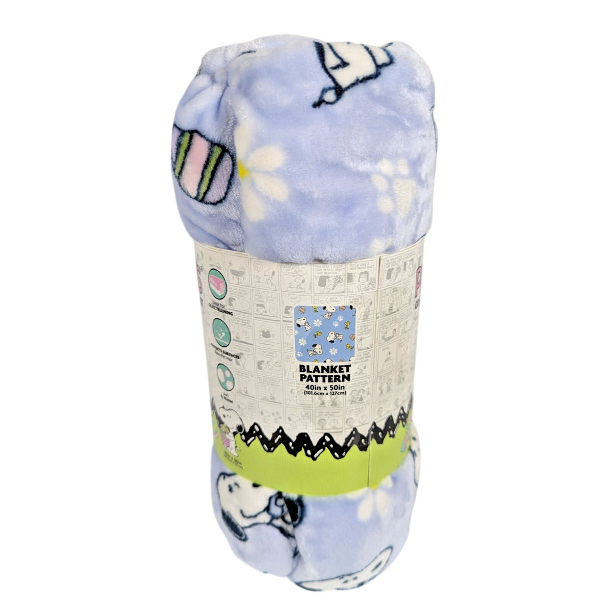 PEANUTS Cozy Sherpa Blanket for Pets, Snoopy, Woodstock, Egg, Bone, 40”X 50” NEW