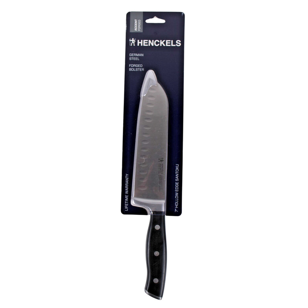 Henckels ACCENT Forged 7" Hollow Edge Santoku Made with GERMAN Stainless Steel