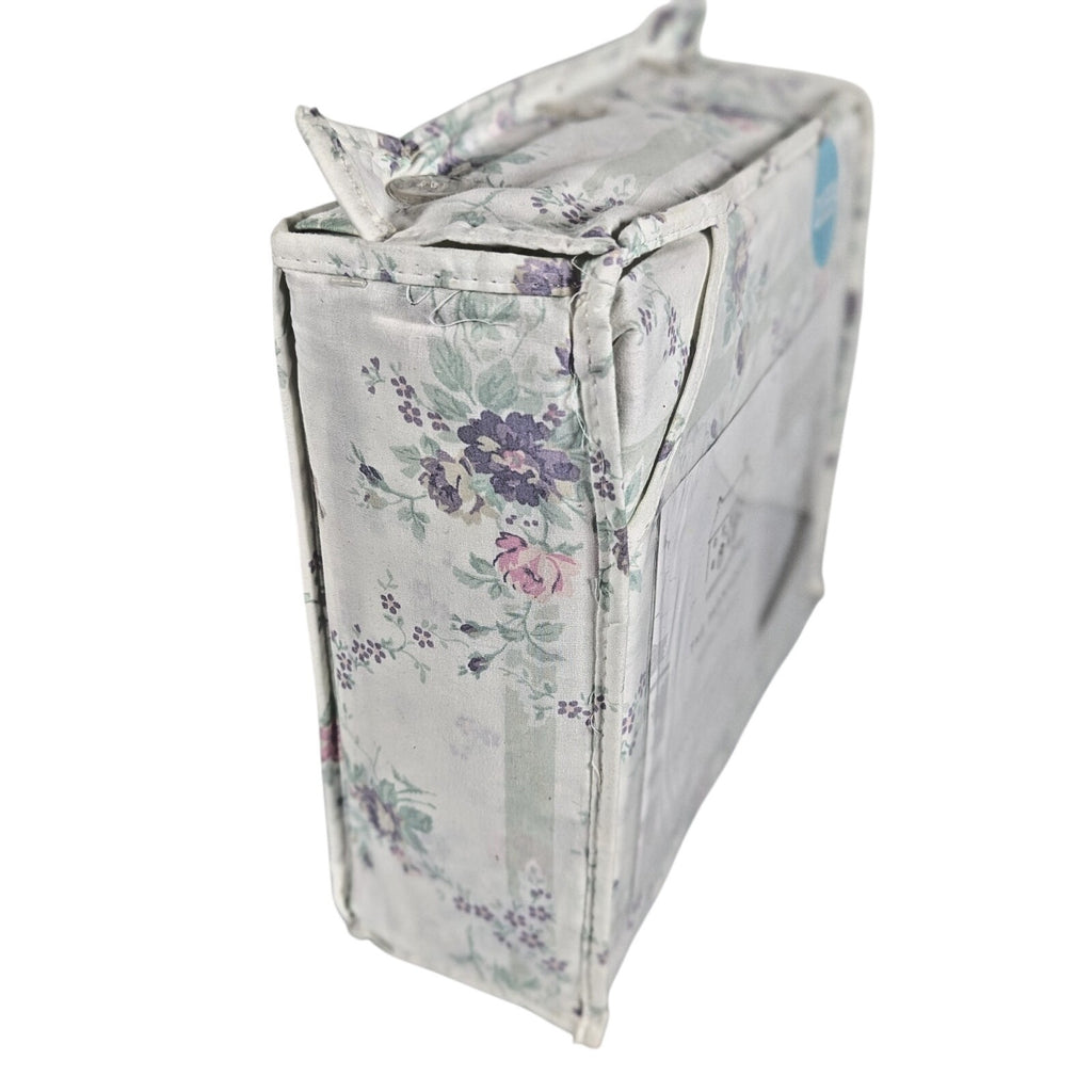 The Farmhouse Rachel Ashwell Purple, Pink, Green Floral Queen Sheet Set, NEW
