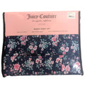Juicy Couture Floral Roses Navy 6PC Queen Sheet Set JC logos