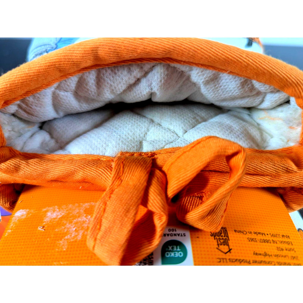 Peanuts 2 Pack Silicone Mini Mitts Snoopy Halloween, 5.5"x7.5" Padded  NEW Woodstock, Pumpkins