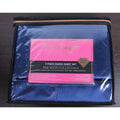 Juicy Couture Royal Blue Satin 4pc QUEEN Sheet Set Easy Care Soft Sleek Smooth
