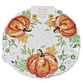 Pumpkins Thanksgiving Fall Harvest Braided Fabric Round Placemats Set of 4 -15"