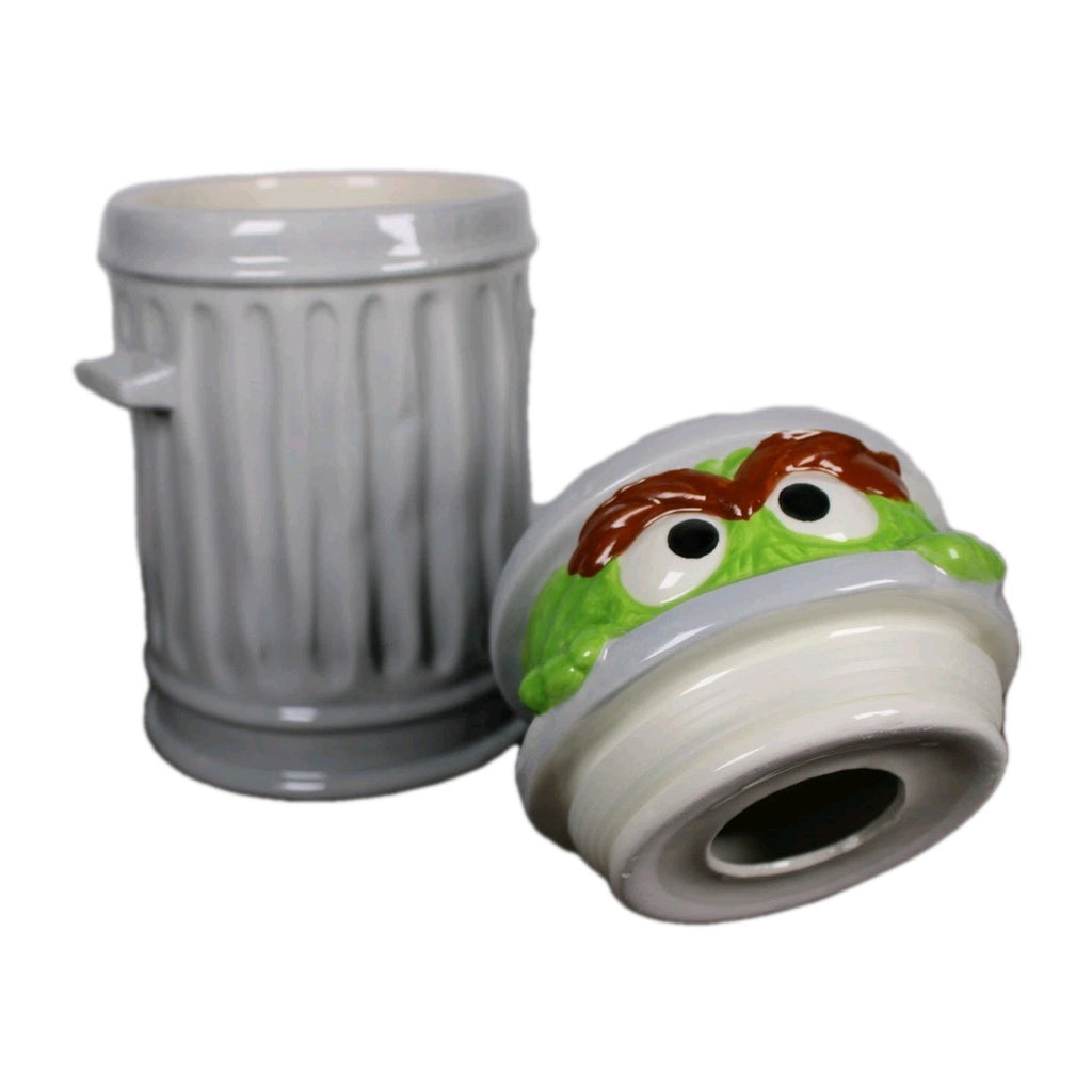 NEW Vintage Style OSCAR THE GROUCH COOKIE JAR Sesame Street 11-inch Hand Painted