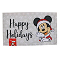 Disney Mickey Mouse Rubber Doormat 18"x30" Happy Holidays
