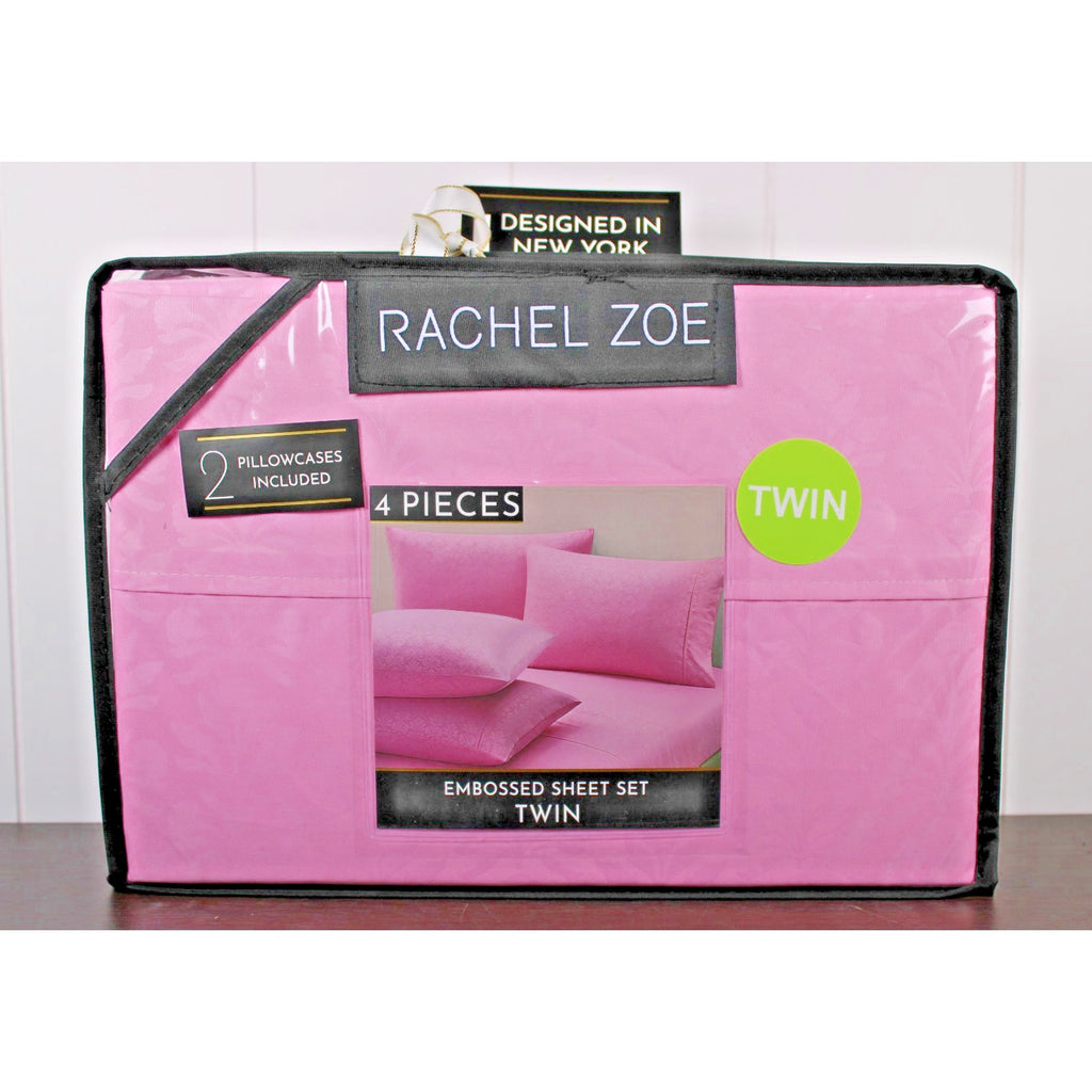 Rachel Zoe 4 piece Embossed Twin Sheet Set