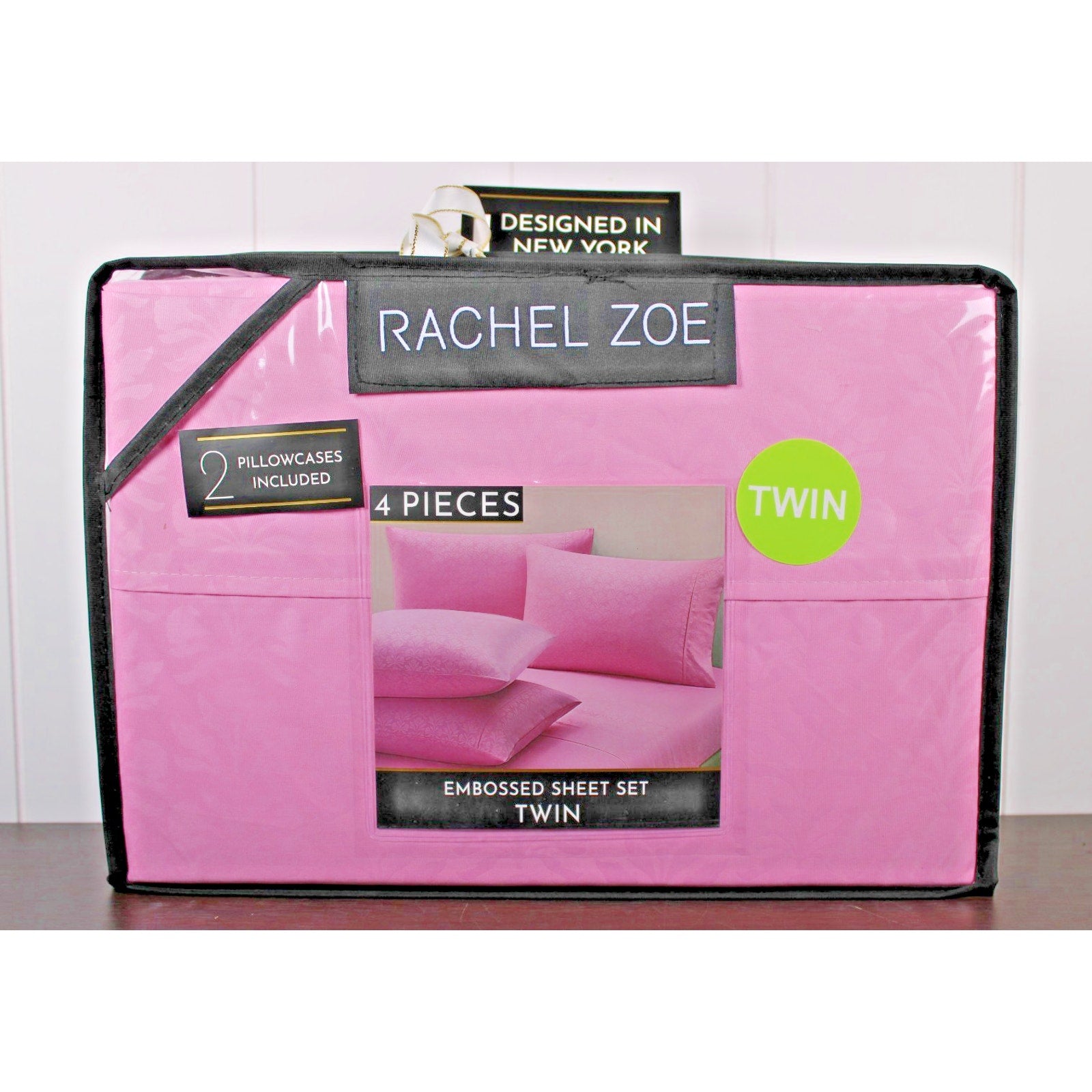 Rachel Zoe 4 piece Embossed Twin Sheet Set