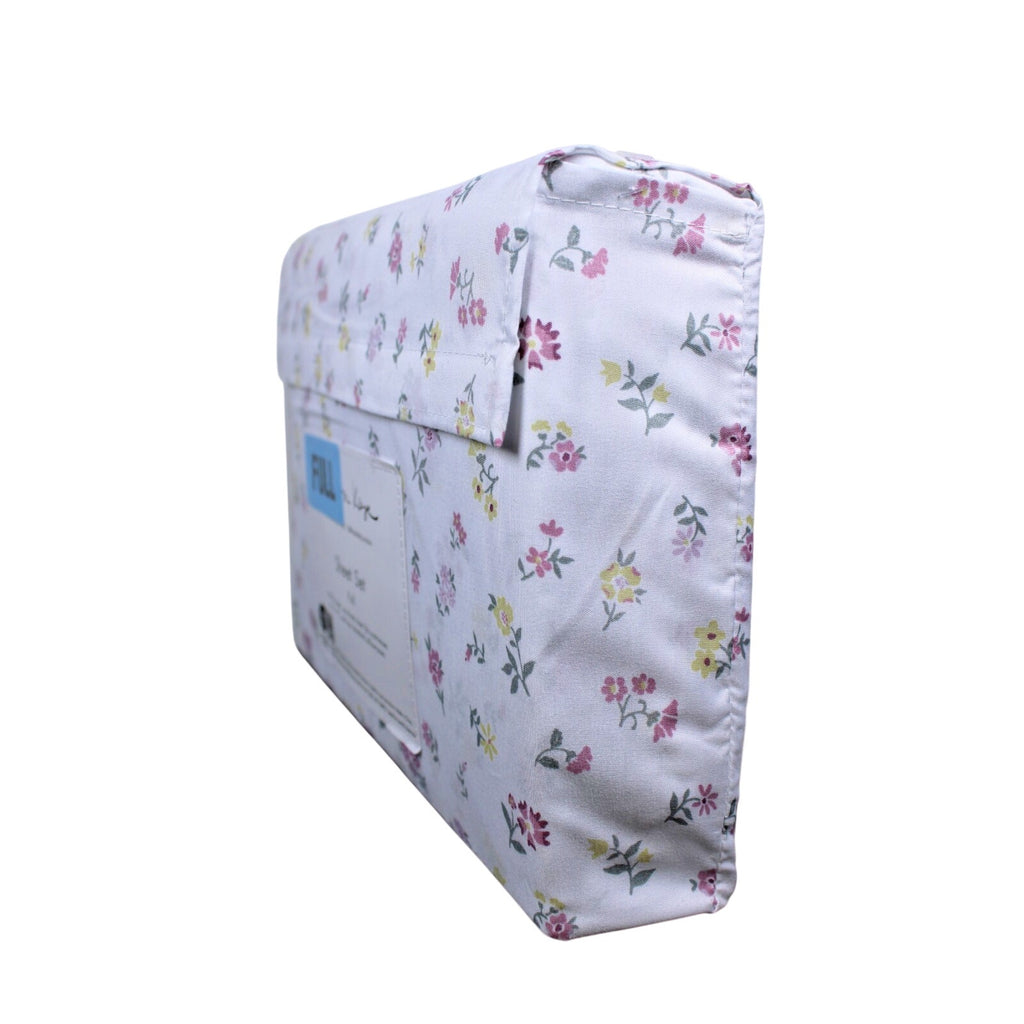London Kaye Pink & Yellow Flower Garden Soft Brushed Full Sheet Set NEW