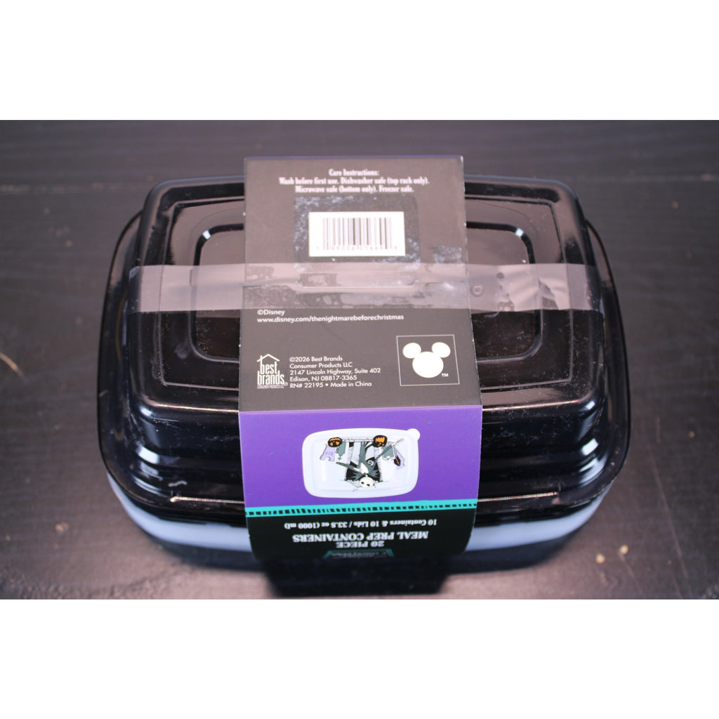 Disney Nightmare Before Christmas 20pc Meal Prep Container Set 33.8 oz