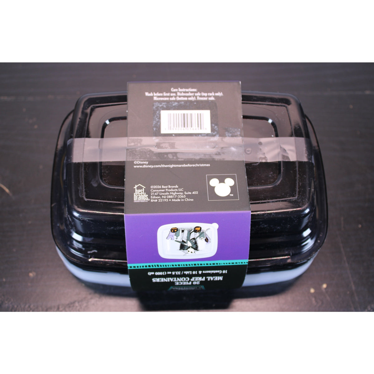 Disney Nightmare Before Christmas 20pc Meal Prep Container Set 33.8 oz