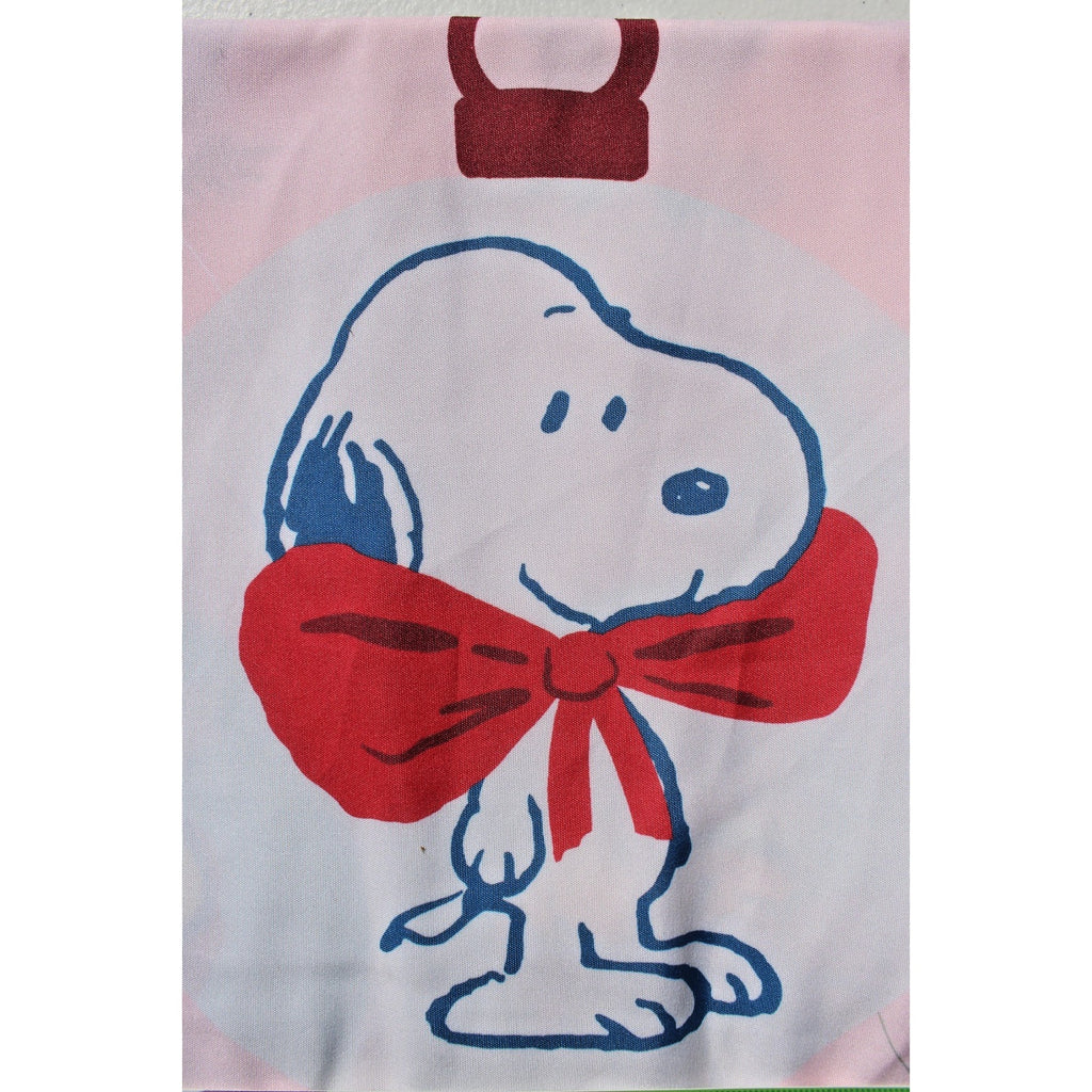Peanuts Snoopy & Woodstock Christmas Ornaments Shower Curtain PINK 70x72 NEW