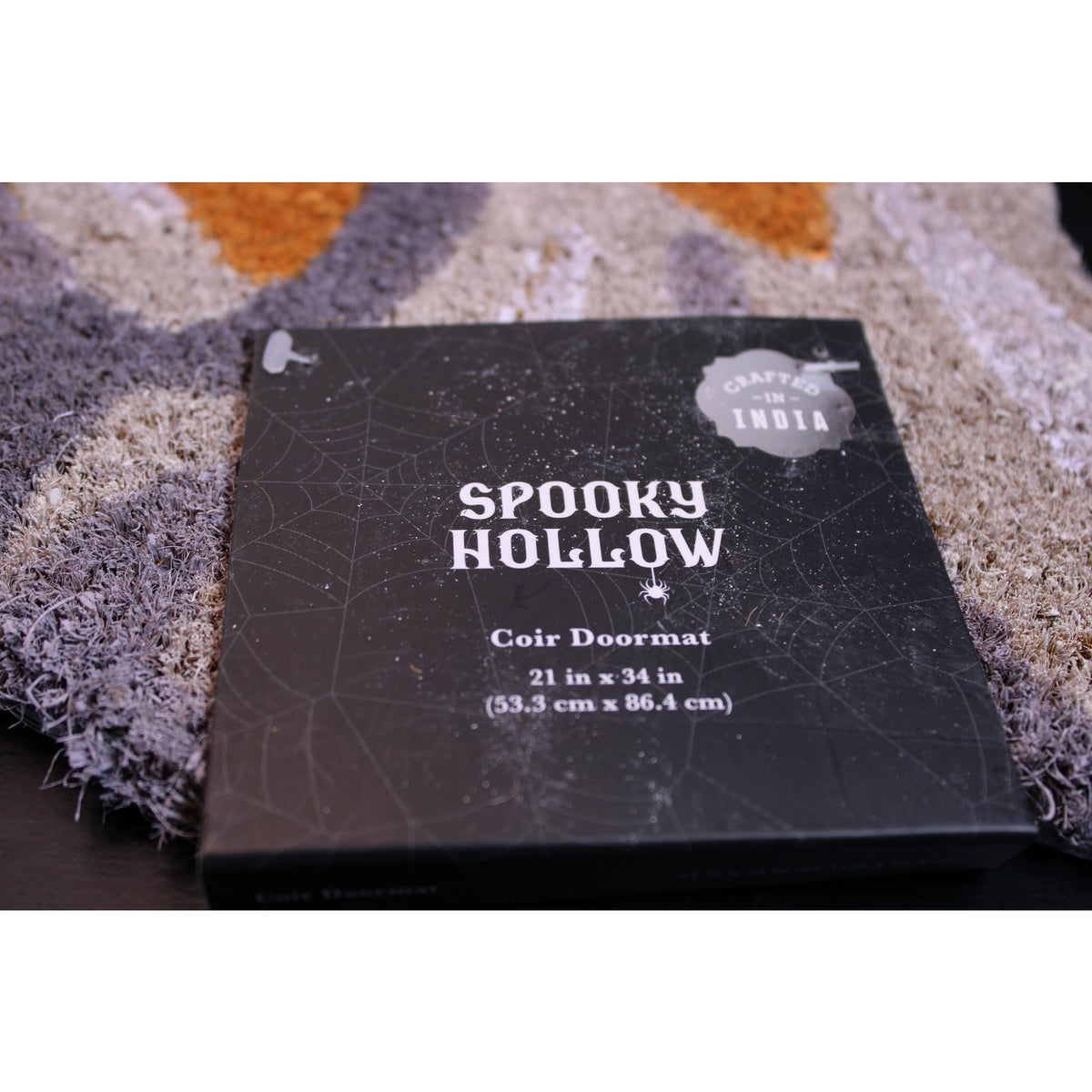 Spooky Hallow - Halloween Ghost Trio Coir WELCOME Doormat 21" X 34" Non-Slip