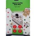 Peanuts Snoopy Christmas Candy Gingerbread Doghouse Dish Drying Mat 18x24