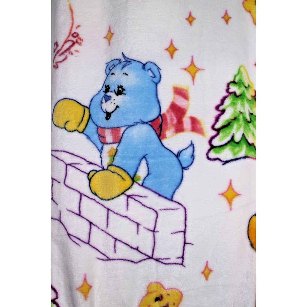 Care Bears Soft Throw Blanket Snowball Fight 50” X 70”