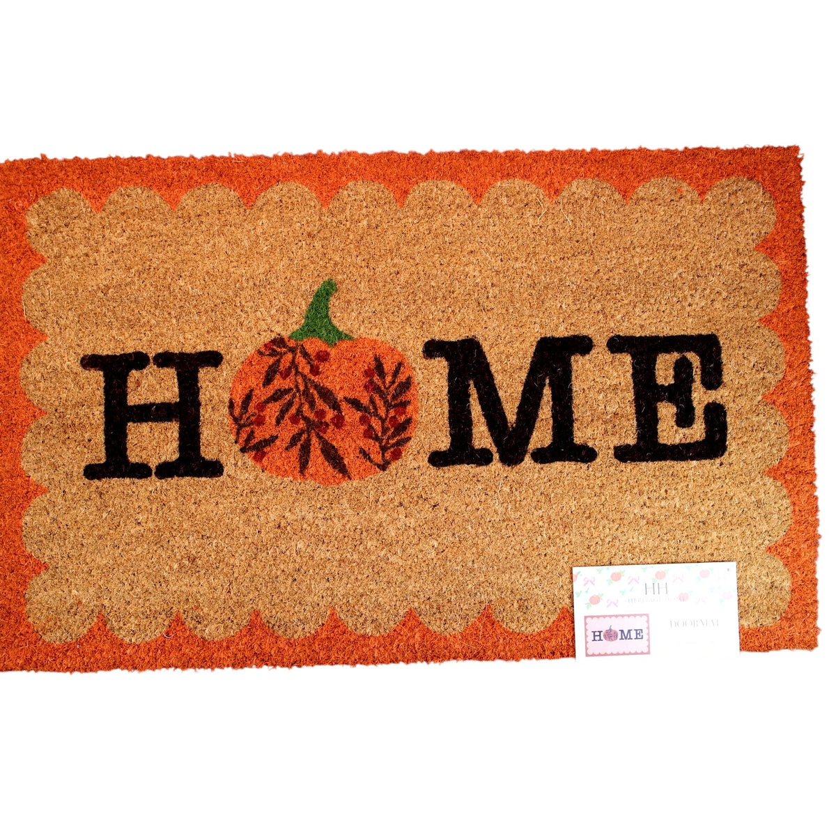 "Welcome" Coco Coir Front Heavy Duty Non-Slip Outdoor Doormat 20"x32"