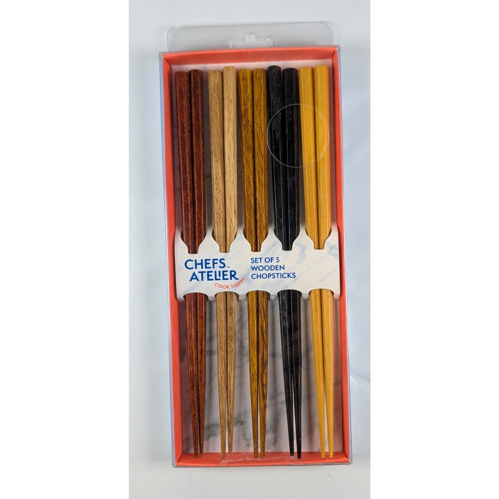Chefs Atelier Set of 5 Wooden Chopsticks