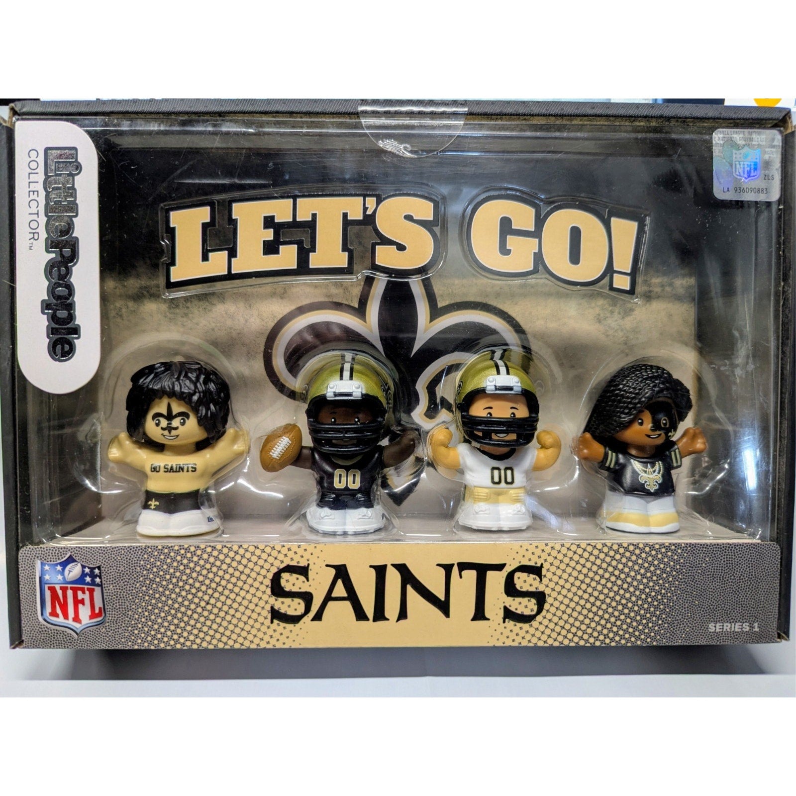 Fisher Price Little People New Orleans Saints NFL Football Set Series 1 (4pc)