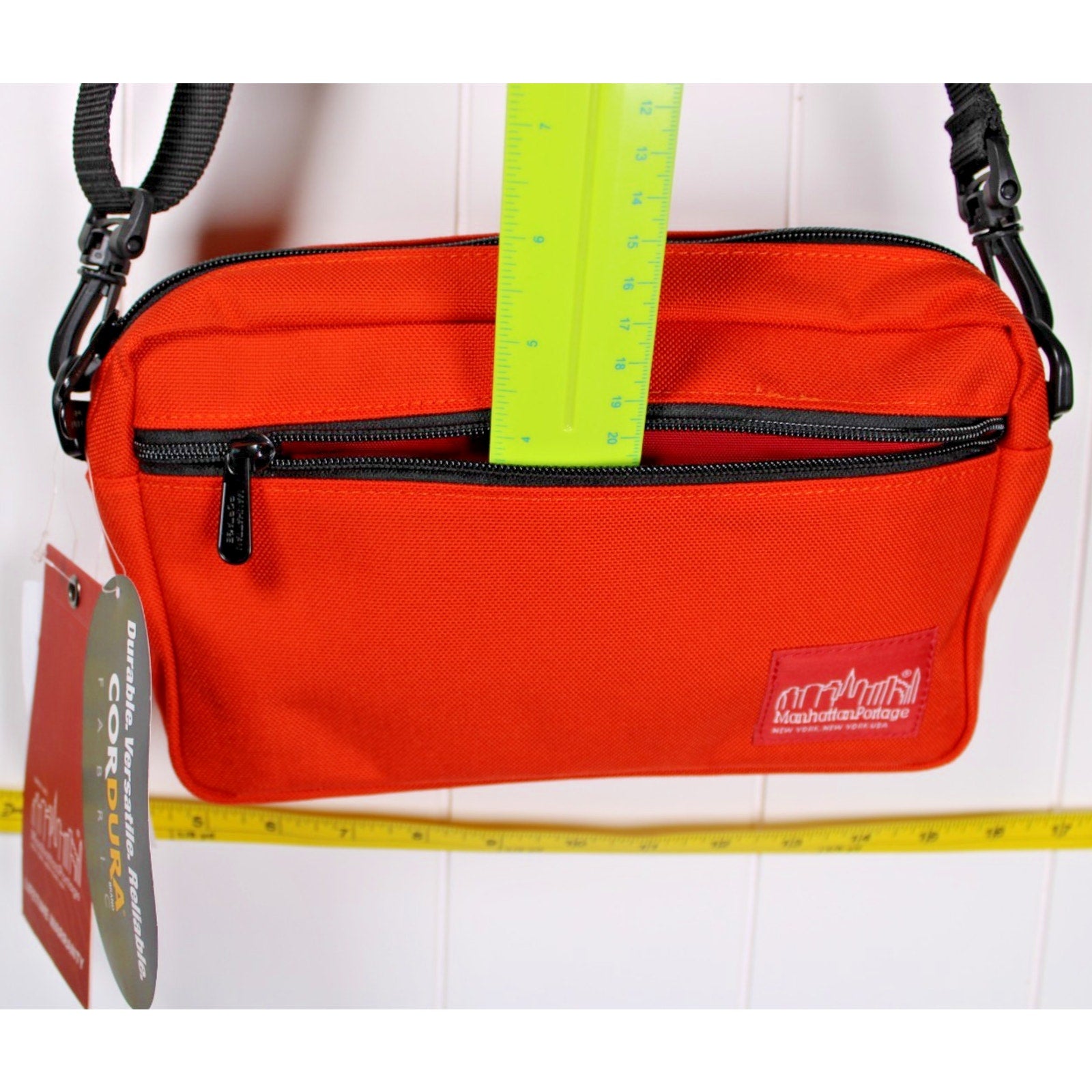 MANHATTAN PORTAGE Jogger (L) sling bag Cordura fabric- ORANGE Retail $45