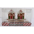 3 pc. Christmas Gingerbread House Salt & Pepper Shakers & Spoon Rest Set