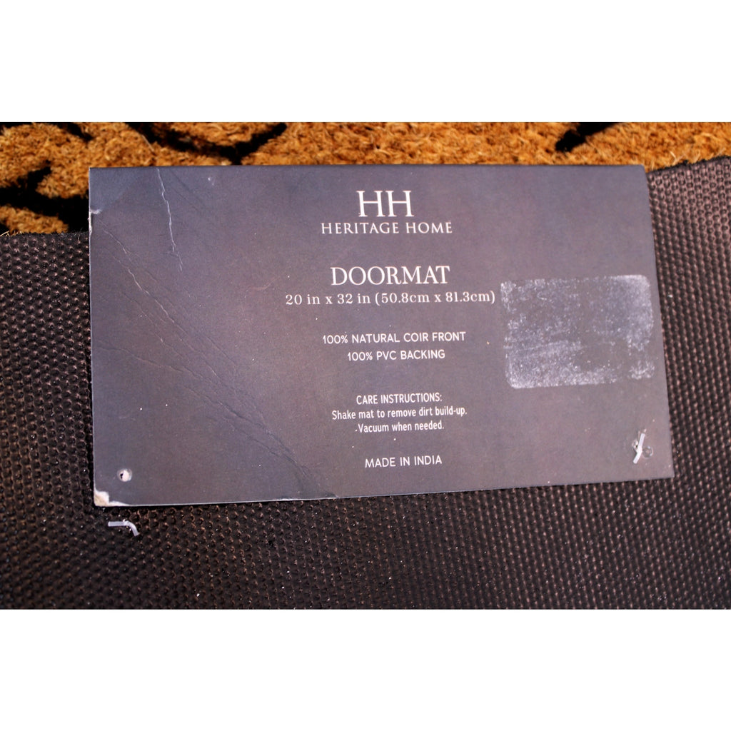 Heritage Home - Halloween Haunted House Coir Doormat Spooky Ghosts, Bats 20x32