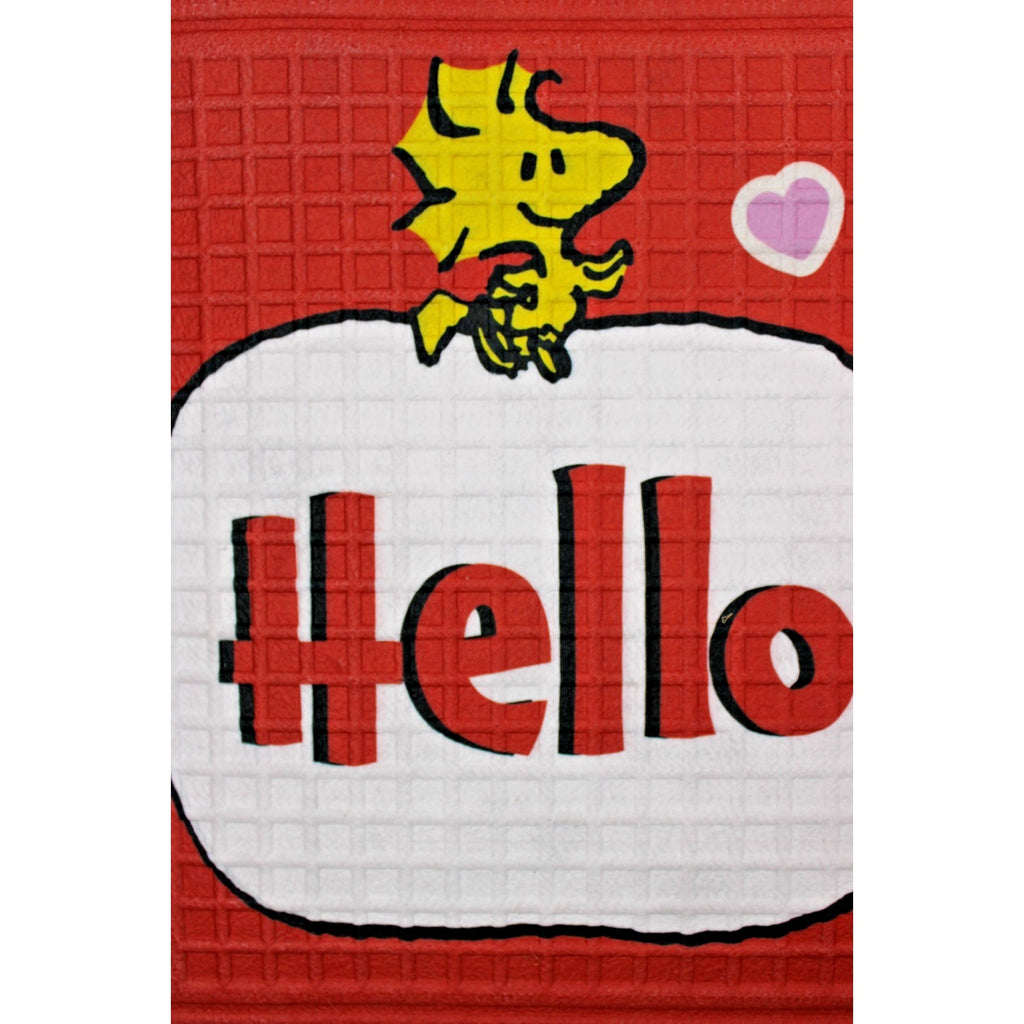 Peanuts Snoopy - Woodstock Valentines Rubber Outdoor Mat 18”X 30” Hello