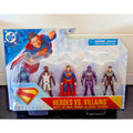 Spin Master DC SUPERMAN Movie Heroes VS Villains 3’ Action Figures Set Of 5 NEW
