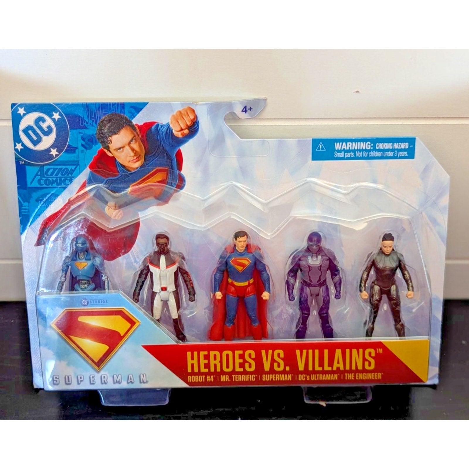 Spin Master DC SUPERMAN Movie Heroes VS Villains 3’ Action Figures Set Of 5 NEW