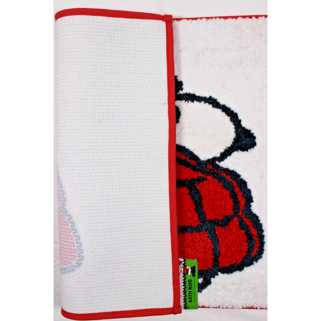 NWT Peanuts Snoopy Red Puffer Coat Winter/Holiday Bath/Kitchen Plush Mat/Rug