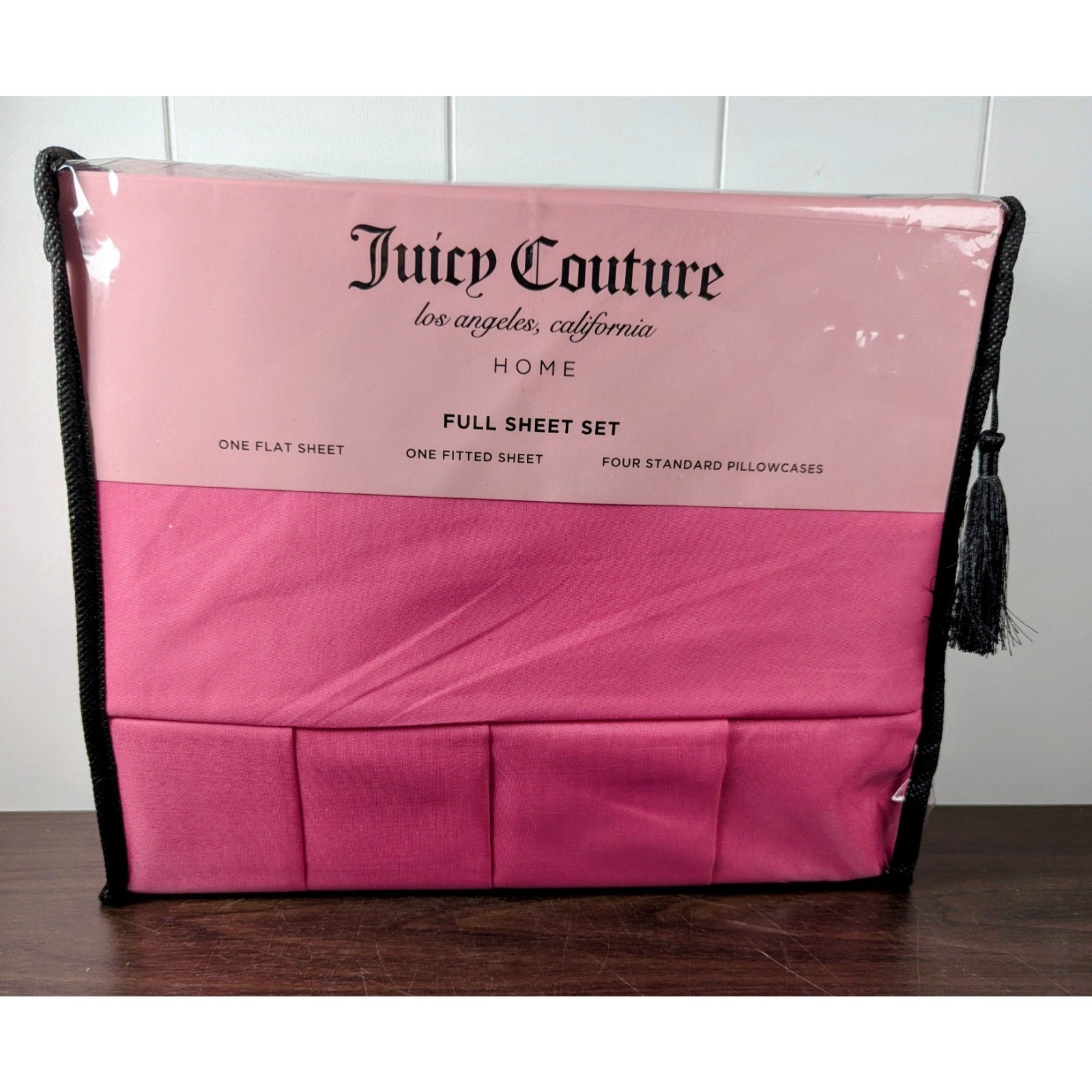 Juicy Couture Hot Pink Full Sheet Set 6pc Fun Décor Unique Romantic
