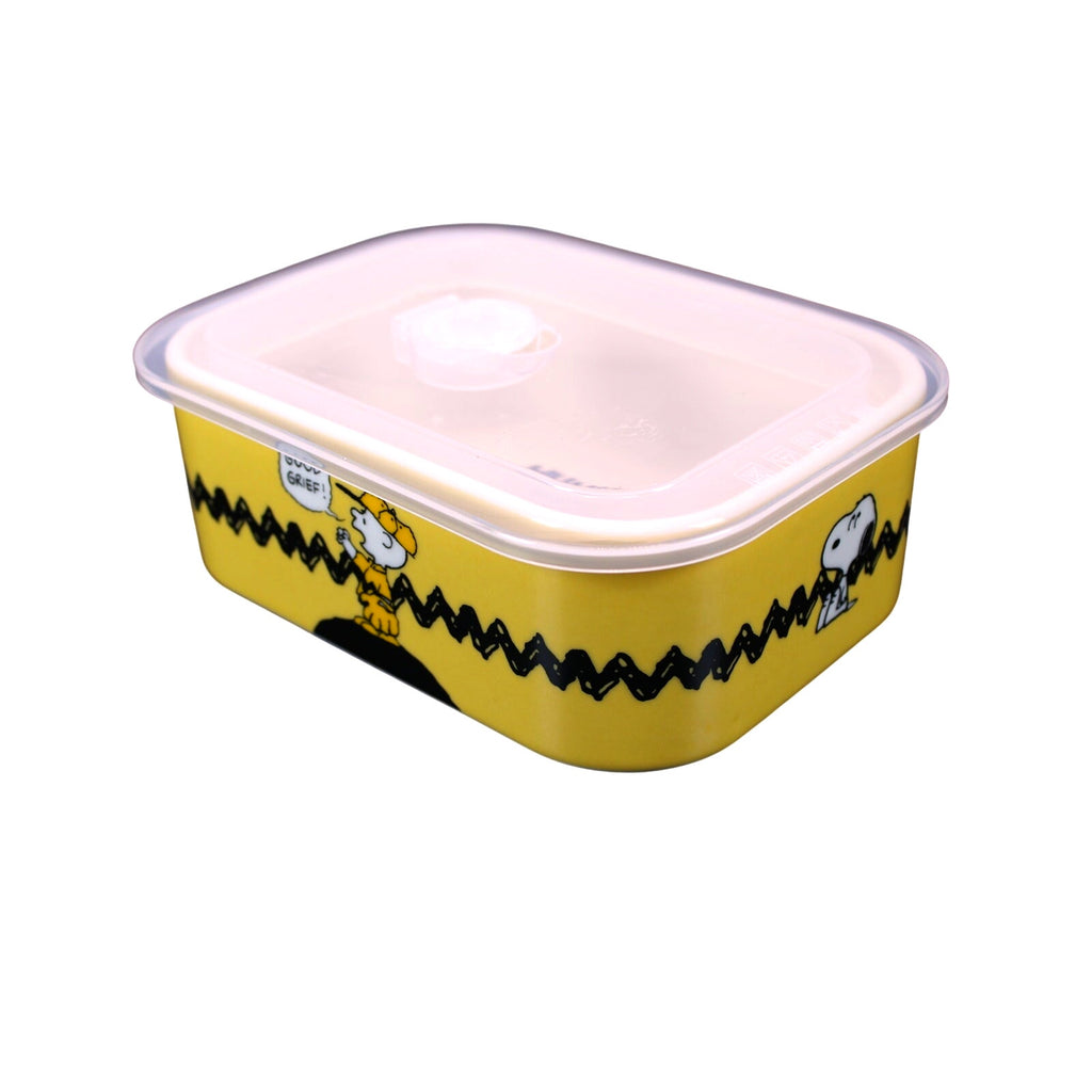 Peanuts Charlie Brown Snoopy 'Good Grief' Stoneware Lunch Box 32 oz
