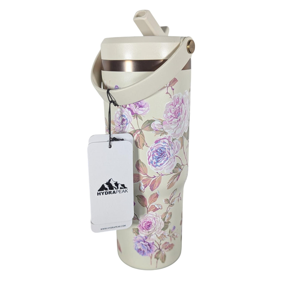 Hydrapeak Nomad 32 Ounce Rosevine Ivory Bloom Stainless Steel Insulated Tumbler
