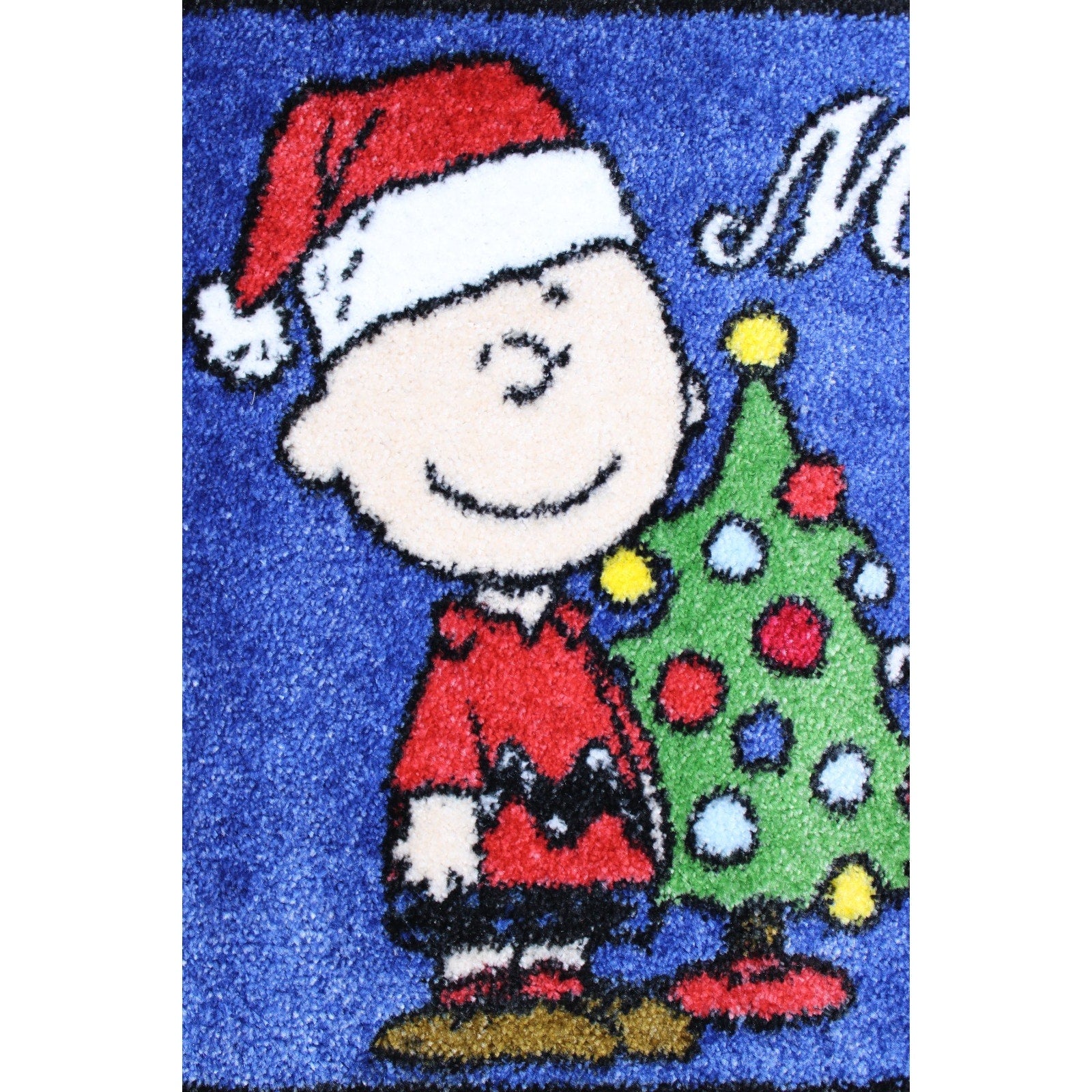 PEANUTS SNOOPY Charlie Brown & Woodstock, MERRY CHRISTMAS Bath accent rug 17x28