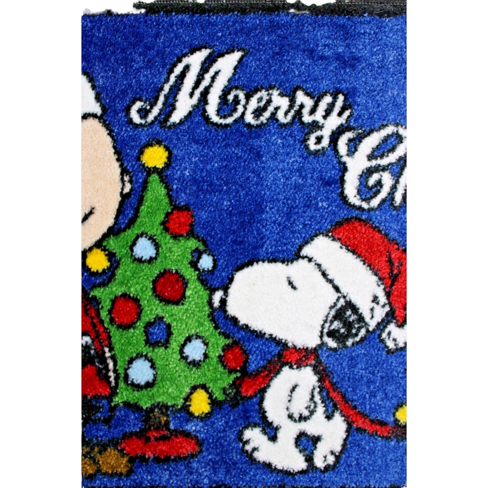 PEANUTS SNOOPY Charlie Brown & Woodstock, MERRY CHRISTMAS Bath accent rug 17x28
