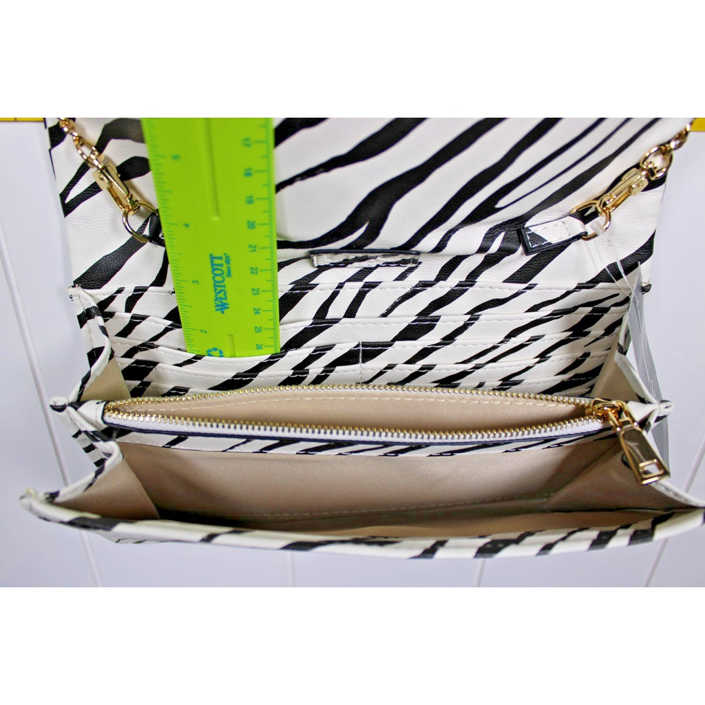 I.N.C. International Concepts Averry Tunnel Small Crossbody ELLIE ZEBRA