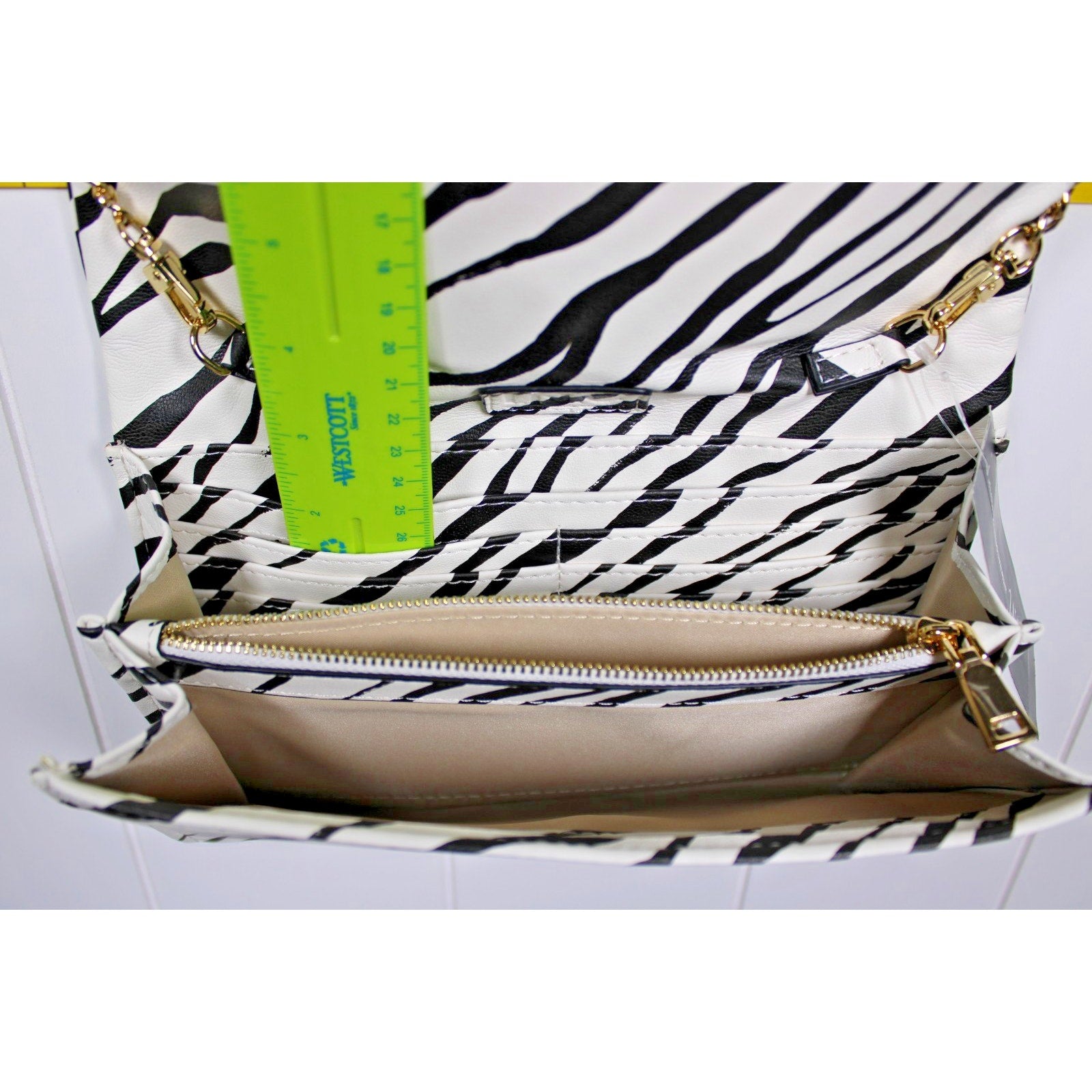 I.N.C. International Concepts Averry Tunnel Small Crossbody ELLIE ZEBRA