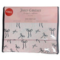 Juicy Couture Hot Pink Cheetah Print Crown Logo 6 Piece King Sheet Set
