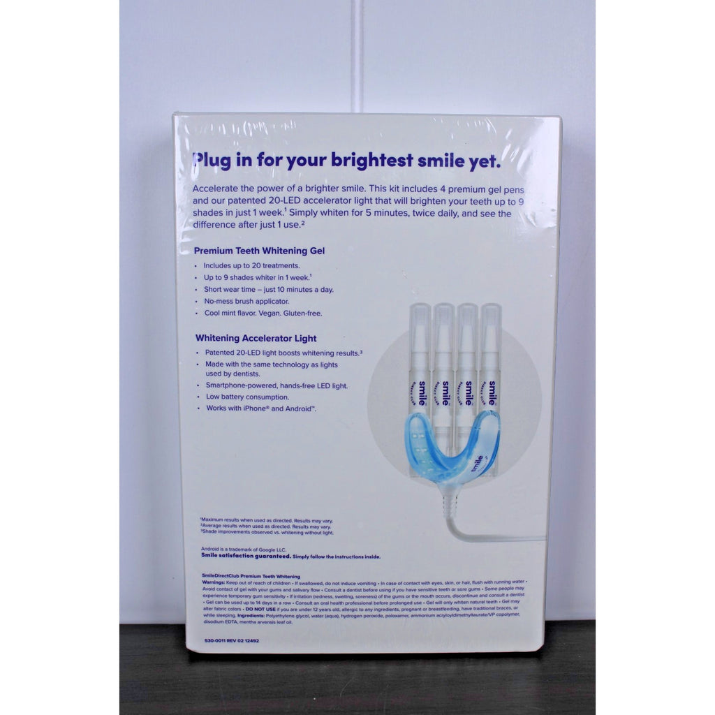 Smile Direct Club Bright On Teeth Whitening GEL KIT UP TO 9 SHADES WHITER