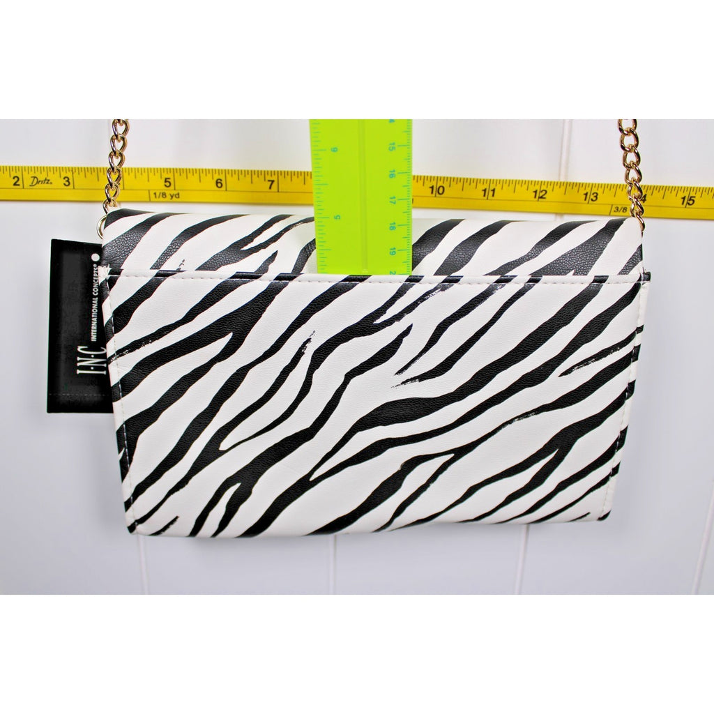 I.N.C. International Concepts Averry Tunnel Small Crossbody ELLIE ZEBRA