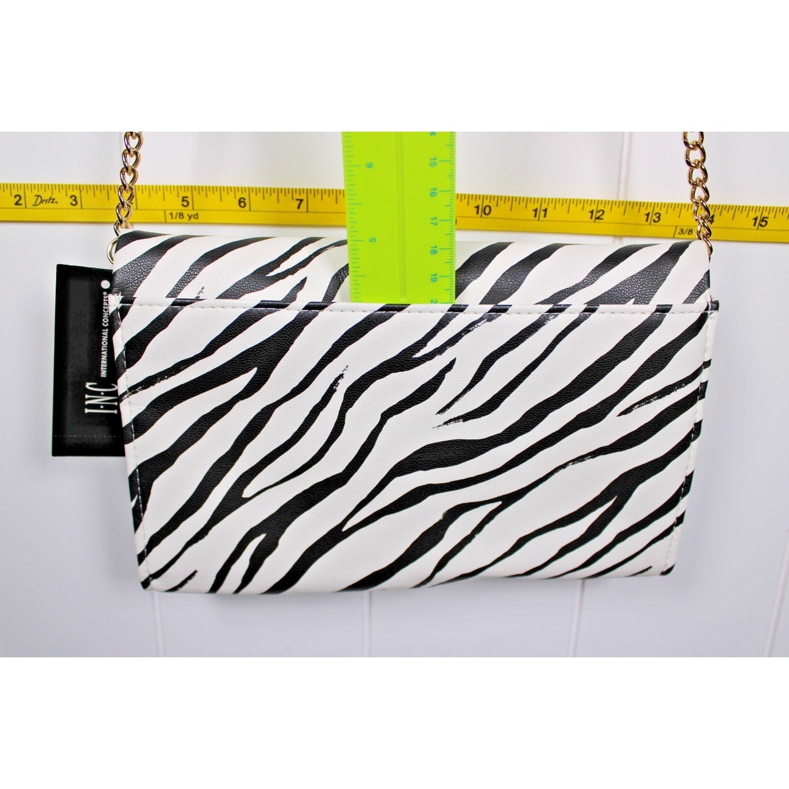 I.N.C. International Concepts Averry Tunnel Small Crossbody ELLIE ZEBRA