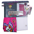 Ed Hardy 14 Piece Shower Curtain Set, Pink With Butterfly Skulls NWT