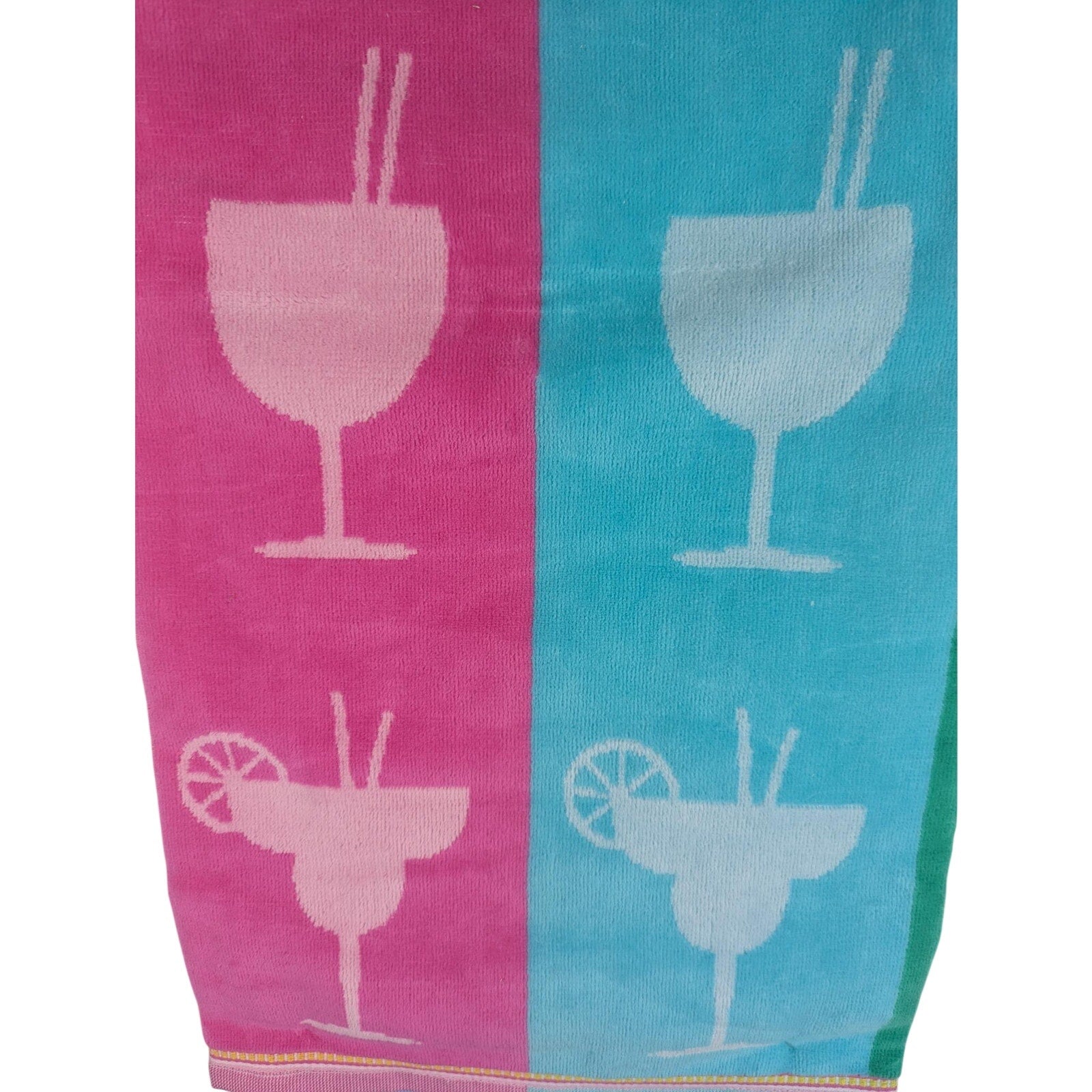 CH Style-Women Owned 36x68 Beach Towel, Cocktails, Cotton