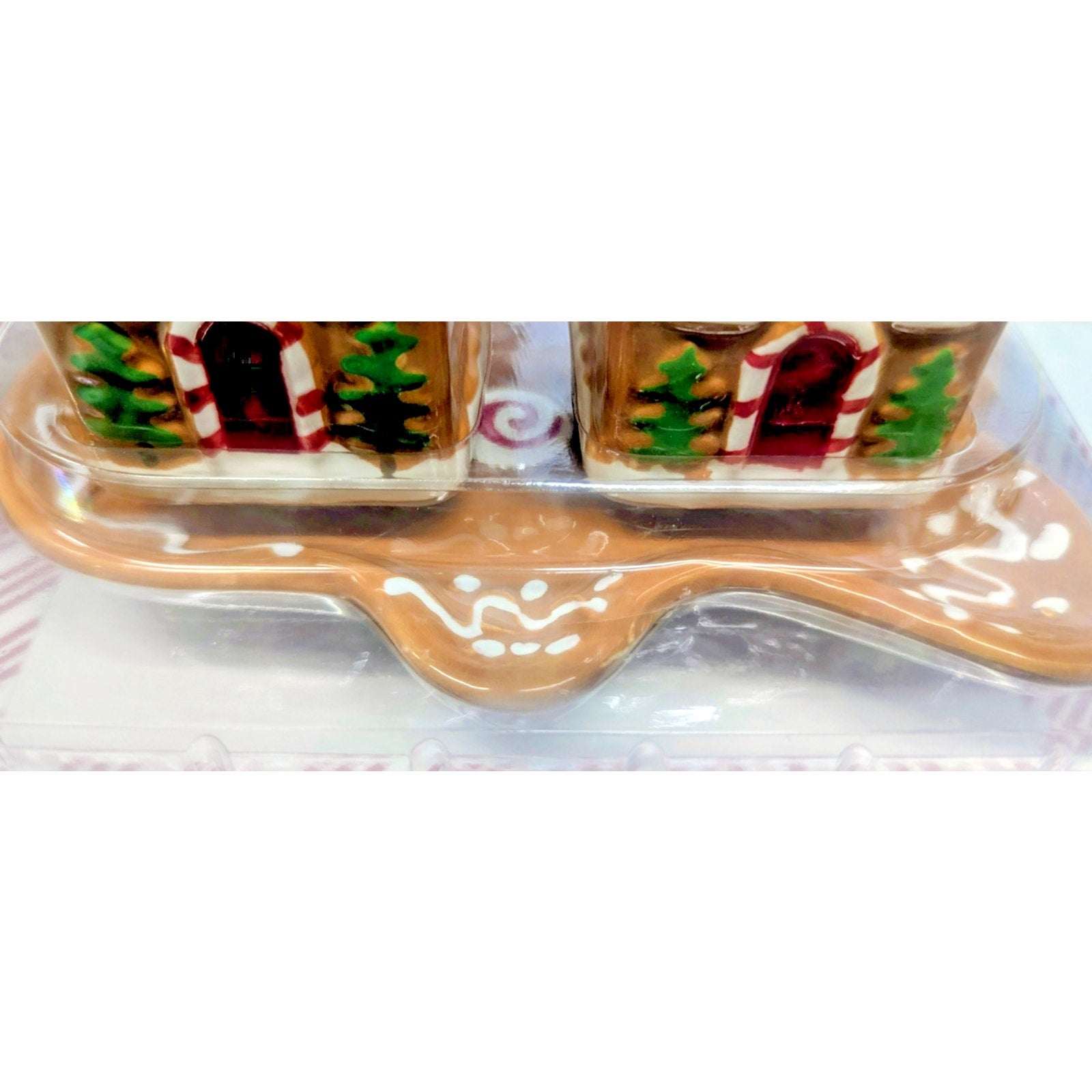 3 pc. Christmas Gingerbread House Salt & Pepper Shakers & Spoon Rest Set