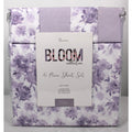 Bloom Collection 6 Pc Queen Sheet Set Purple Floral