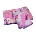 KASSAFINA 3pc Kids Rainbow Unicorn Bath Towel (28x52)  2 Hand Towels 100% Cotton