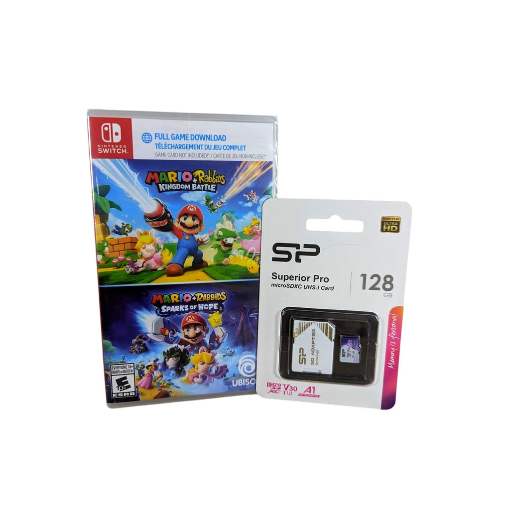 Mario + Rabbids Kingdom Battle, Sparks of Hope (COMBO) Switch, FREE 128gb card