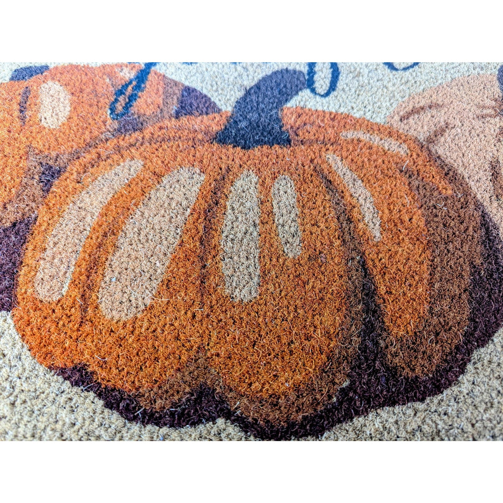 GREATFUL - Pumpkins Heavy-Duty Coir 7lb. Doormat 32 X 20 Inch, Vinyl Backing