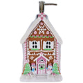 Large Glittery Gingerbread Cookie House Christmas Soap Lotion Dispenser New