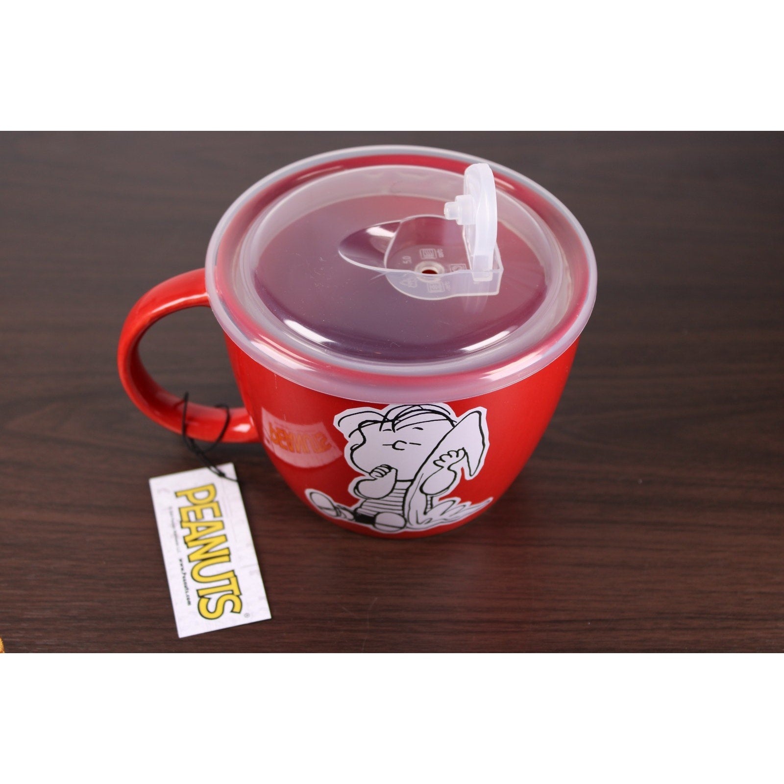 Peanuts Linus 70th Anniversary Microwave Soup Ramen Bowl Mug Vent Lid 25 oz
