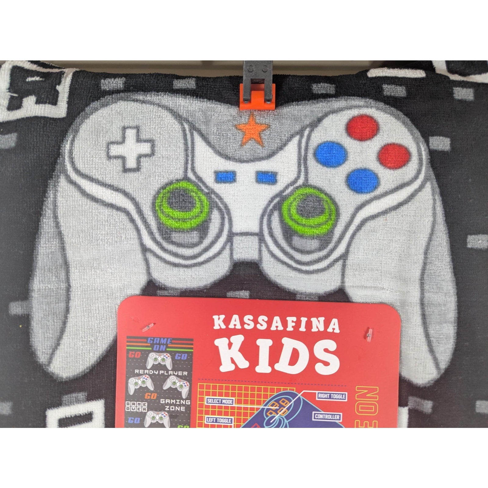 Kassafina Kids Beach Towel 28"x58", Game On, Controllers